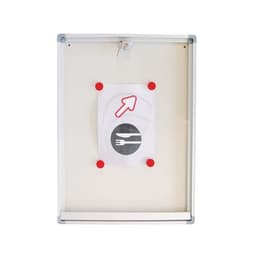 Vitrine d'intérieur Phoenix - Fond aluminium - Porte en plexiglass - Image principale