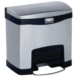 Collecteur Slim Jim Step On Front Step 15 L inox mat, noir - Image principale