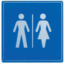 Pictogramme plexiglas carré - Homme / Femme - Image principale