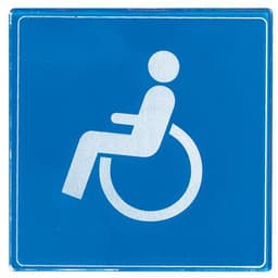 Pictogramme plexiglas carré - Handicape - Image principale
