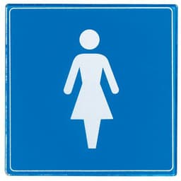 Pictogramme plexiglas carré - Femme - Image principale