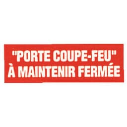 Panneau anti-incendie - "Porte coupe-feu à maintenir fermée" - Rigide - Image principale