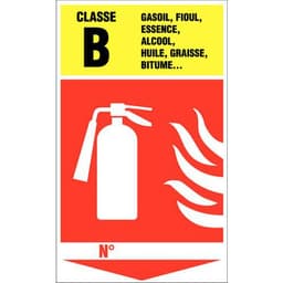 Panneau anti-incendie - Extincteur classe B - Rigide - Image principale