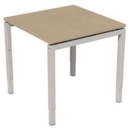 Bureau droit Kelli ergonomique à manivelle Chêne 80 cm - Image principale