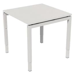 Bureau droit Kelli ergonomique à manivelle Blanc 120 cm - Image principale