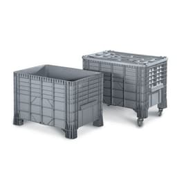 Couvercle pour bac gerbable 550 l gris - Image 5