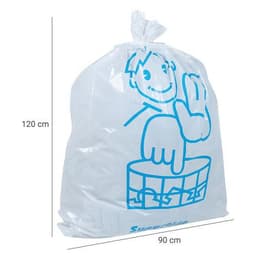 Sac poubelle blanc otje épais et réutilisable - Manutan Expert - Image 2