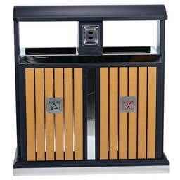 Poubelle d'extérieur tri sélectif - 2 x 50 L - Image 3