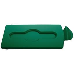Couvercle fermé station recyclage Slim Jim vert - Image principale