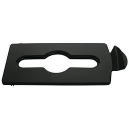Couvercle déchets mélangés Slim Jim noir - Image principale