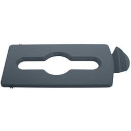 Couvercle déchets mélangés Slim Jim gris - Image principale