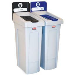 Station de recyclage Slim Jim 174L, noir bleu_FR - Image 2