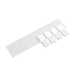 Lot de 100 Porte-étiquettes p/D.S - L: 65 mm - A clipser - Transparent - Image principale
