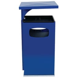 Cendrier-poubelle 72L / Bleu - Manutan - Image 2