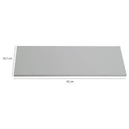 Tablette pour armoire à portes battantes larg 92 cm - Gris clair - Image 6