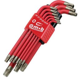 Jeu de 9 Clés mâles tamper torx avec aimant - Image principale