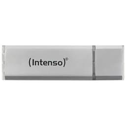 Clé USB 2.0 Alu Line - 4Go Gris INTENSO - Image principale