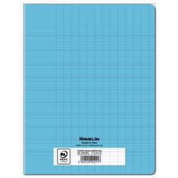 Cahier d’écriture polypropylène 90g 32 pages 17x22 cm réglure spéciale double ligne 3 mm bleu - Image 2