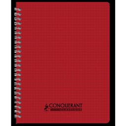 CONQUERANT Cahier Classique 17x22cm Petits Carreaux 5mm 100 Pages Reliure Intégrale Couverture Polypro Coloris - Image 5