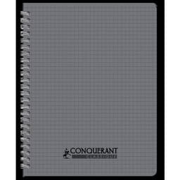 CONQUERANT Cahier Classique 17x22cm Petits Carreaux 5mm 100 Pages Reliure Intégrale Couverture Polypro Coloris - Image 2
