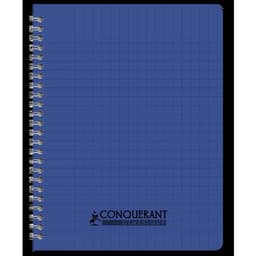 CONQUERANT Cahier Classique 17x22cm Grands Carreaux Seyès 100 Pages Reliure Intégrale Couverture Polypro Color - Image 5