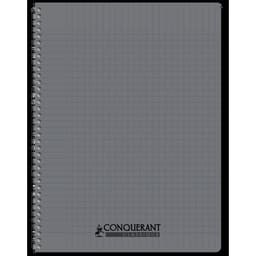 CONQUERANT Cahier Classique 24x32cm Grands Carreaux Seyès 100 Pages Reliure Intégrale Couverture Polypro Color - Image 2