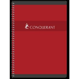 CONQUERANT Cahier A4 Petits Carreaux 5mm 100 Pages Reliure Intégrale Couverture Carte Coloris Assortis - Image 3
