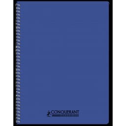 CONQUERANT Cahier Classique A4 Petits Carreaux 5mm 100 Pages Reliure Intégrale Couverture Polypro Coloris Asso - Image 4