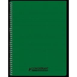 CONQUERANT Cahier Classique A4 Grands Carreaux Seyès 100 Pages Reliure Intégrale Couverture Polypro Coloris As - Image 5