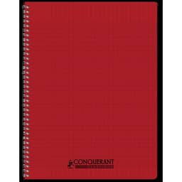 CONQUERANT Cahier Classique A4 Grands Carreaux Seyès 180 Pages Reliure Intégrale Couverture Polypro Coloris As - Image 3