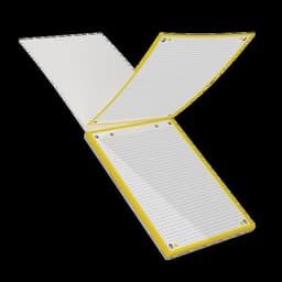 OXFORD Bloc de Fiches Bristol 2.0 A5 Petits Carreaux 5mm 30 Fiches Collées Bords Jaunes - Image 2
