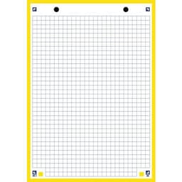 OXFORD Bloc de Fiches Bristol 2.0 A5 Petits Carreaux 5mm 30 Fiches Collées Bords Jaunes - Image 3