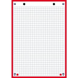 OXFORD Bloc de Fiches Bristol 2.0 A5 Petits Carreaux 5mm 30 Fiches Collées Bords Rouges - Image 4