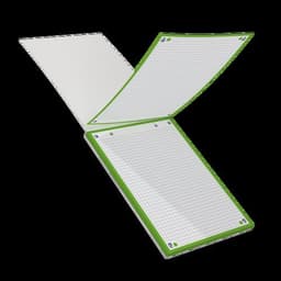 OXFORD Bloc de Fiches Bristol 2.0 A5 Petits Carreaux 5mm 30 Fiches Collées Bords Verts - Image 2