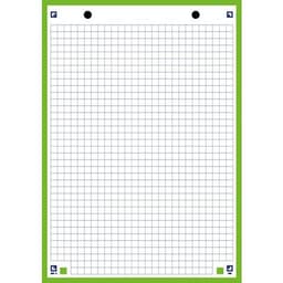 OXFORD Bloc de Fiches Bristol 2.0 A5 Petits Carreaux 5mm 30 Fiches Collées Bords Verts - Image 3