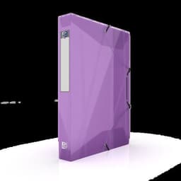 OXFORD Boîte Capacité Standard Hawaï 24x32cm Dos 40mm avec Elastique Couverture Polypro Coloris Assortis - Image 2