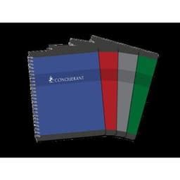 Cahier reliure hélicoïdale 17x22 cm 100 pages 5x5 70g NF 62 - Image principale