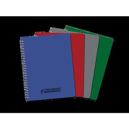 CONQUERANT Cahier Classique 17x22cm Petits Carreaux 5mm 100 Pages Reliure Intégrale Couverture Polypro Coloris - Image principale