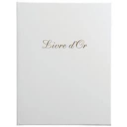 Livre d'or Balacron avec titre 100 pages blanches - 27x22 cm vertical - Image principale