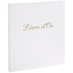 Livre d'or Balacron avec titre 140 pages blanches vertical - Image principale
