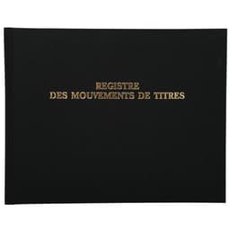 Registre 24x32cm - Mouvements de titres 100 pages - Image principale