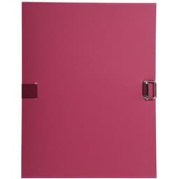 Lot de 10 chemises papier toilé à sangle dos extensible - bordeaux - Image principale