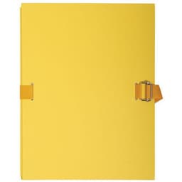 Lot de 10 chemises papier toilé à sangle dos extensible - jaune - Image principale