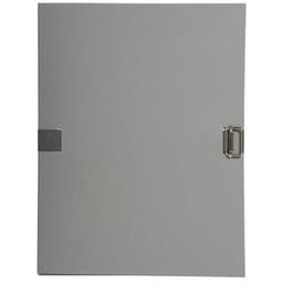 Lot de 10 chemises papier toilé à sangle dos extensible - gris - Image principale