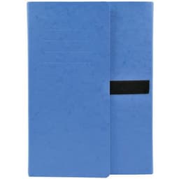Lot de 10 chem. extens. 3 rab. cte lustrée sangle scratch 24x32cm Bleu - Image principale