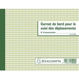 Lot de 5 Carnet de bord pour le suivi des déplacements - Image principale