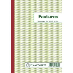 Lot de 10 Manifold Factures 21x14,8cm 50 feuillets tripli autocopiants - Image principale
