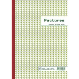 Lot de 5 Manifold Factures 29,7x21cm 50 feuillets tripli autocopiants - Image principale