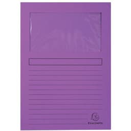 Lot de 4 paquets de 100 chemisess à fenêtre FOREVER - 22x31 cm - Violet - Image principale