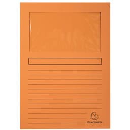 Lot de 4 paquets de 100 chemisess à fenêtre FOREVER - 22x31 cm - Orange - Image principale